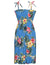 Smock Top Short Hawaii Rayon Dress Lihue Blue