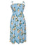 Smocked Dress Plumeria Sky Sky Blue Fits XS to XL (2-16)