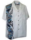 South Pacific Honu Hawaiian Shirt Side Border White