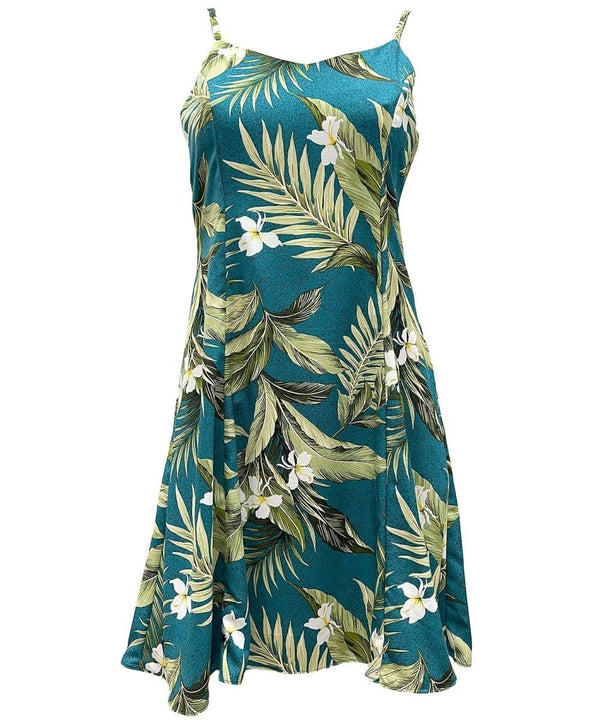 Spaghetti Straps Short Hawaiian Dress White Ginger Jade