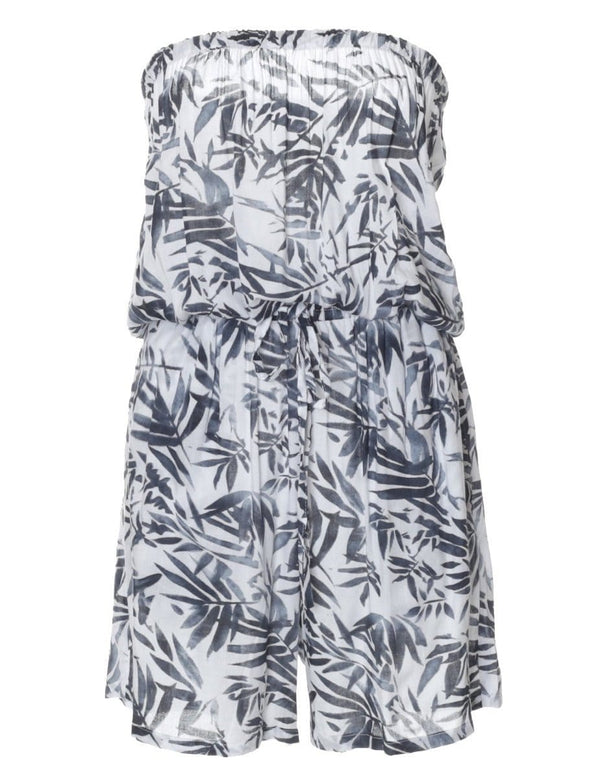 Strapless Romper PALMS Black Black Fits XS to L (2-12)