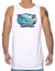 Sun-Sand-Surf Hawaiian Tank-Top Tee White