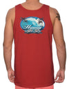 Sun-Sand-Surf Hawaiian Tank-Top Tee Red