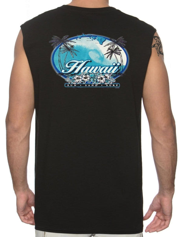 Sun-Sand-Surf Men's Muscle T-Shirt Black