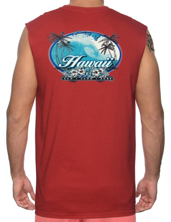 Sun-Sand-Surf Men's Muscle T-Shirt Red