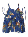 Sunny Pineapples Girls Sundress Navy KY