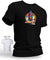 Hawaii Sunrise Surfboard Shaka Time T-Shirt Black