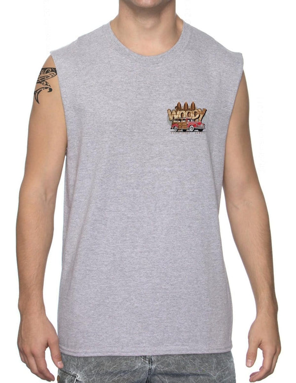 Surfers Woody Car Muscle Tee