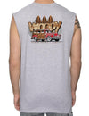 Surfers Woody Car Muscle Tee Ash