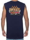 Surfers Woody Car Muscle Tee Navy