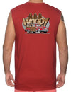 Surfers Woody Car Muscle Tee Red
