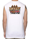 Surfers Woody Car Muscle Tee White