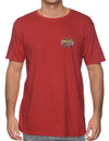 T-Shirt Tee Surfers Woody Station Wagon Car Red