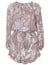 Taupe Romper 3/4 Sleeve Off Shoulder Zoe w/Lace Trim Taupe M L