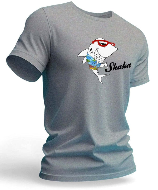 Cool Shark Shaka T-Shirt Ash