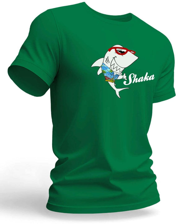 Cool Shark Shaka T-Shirt Green