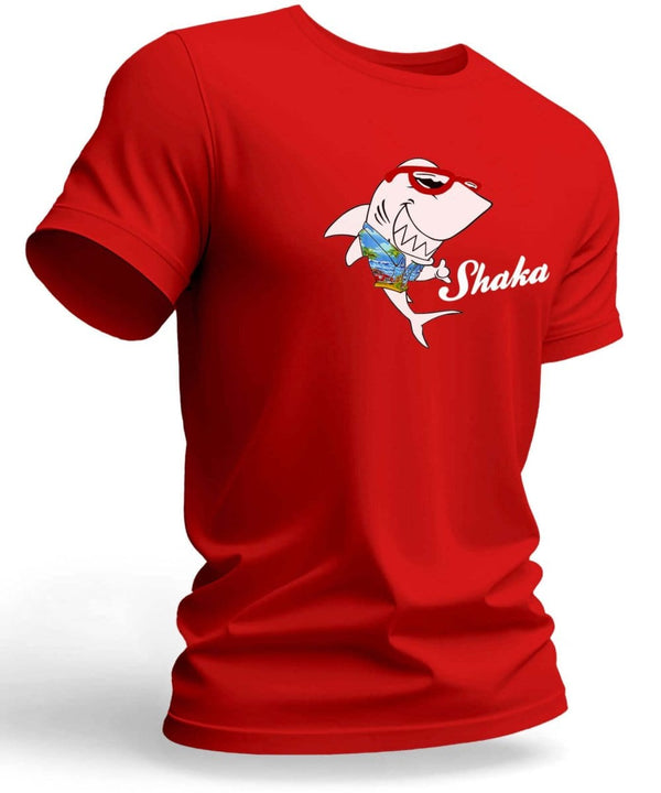 Cool Shark Shaka T-Shirt Red