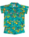 Toddler Boy's Clothes 2 Piece Cabana Set Fish Explorer Jade