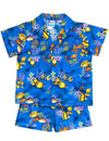 Toddler Boy's Clothes 2 Piece Cabana Set Fish Explorer Navy