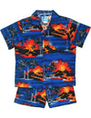 Toddler Boy's Clothes Set Kilauea Volcano Lava Royal