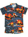 Toddler Boy's Clothes Set Kilauea Volcano Lava Silver