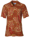 TRIBAL Aloha Shirt Rust