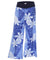 Tribal Plumeria Palazzo Pants Wide-Leg Blue