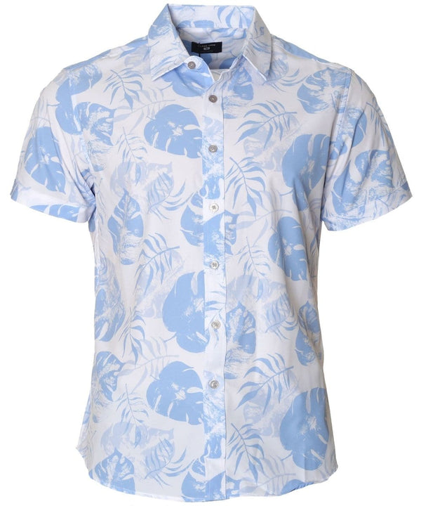 Tropical Coast Aloha Shirt White