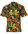 Tropical Garden Waimea Casuals Aloha Shirt Black
