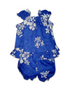 Tropical Hibiscus Aloha Baby Clothes Set Blue
