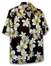 Tropical Island Aloha Shirt Pualoalo Black Pacific Legend