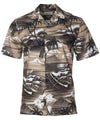 Tropical Island Diamond Tiki Hawaiian Shirt Brown