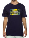 Tropical Paradise Hawaii T-Shirt Navy