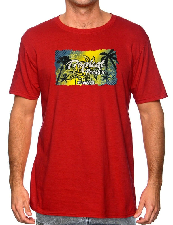 Tropical Paradise Hawaii T-Shirt Red