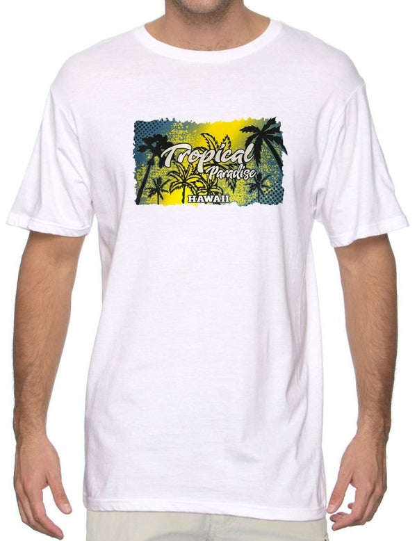 Tropical Paradise Hawaii T-Shirt White