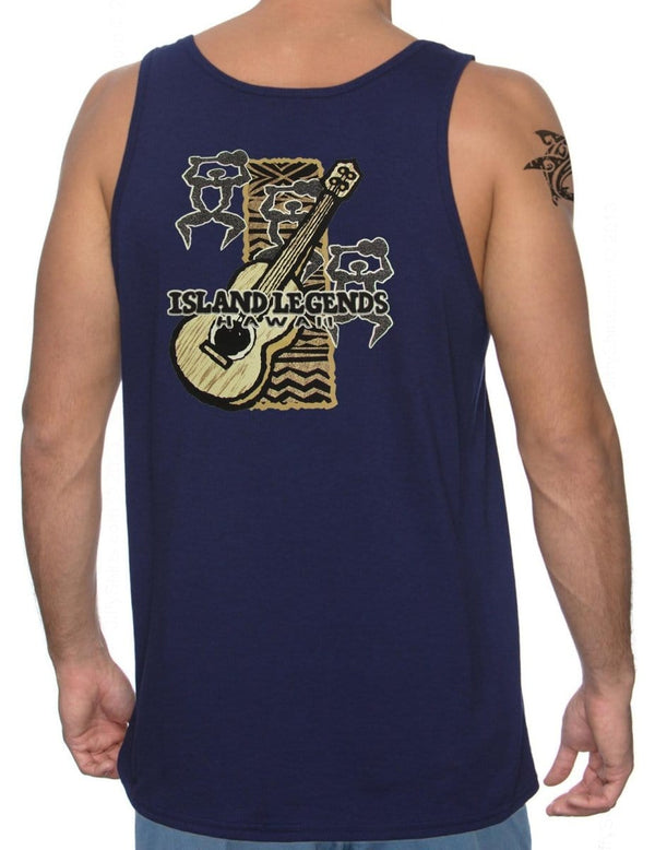Ukulele Warriors Tank Top T-Shirt Navy