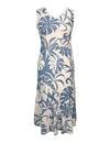 V-Neck Sleeveless Tea Length Dress Makena