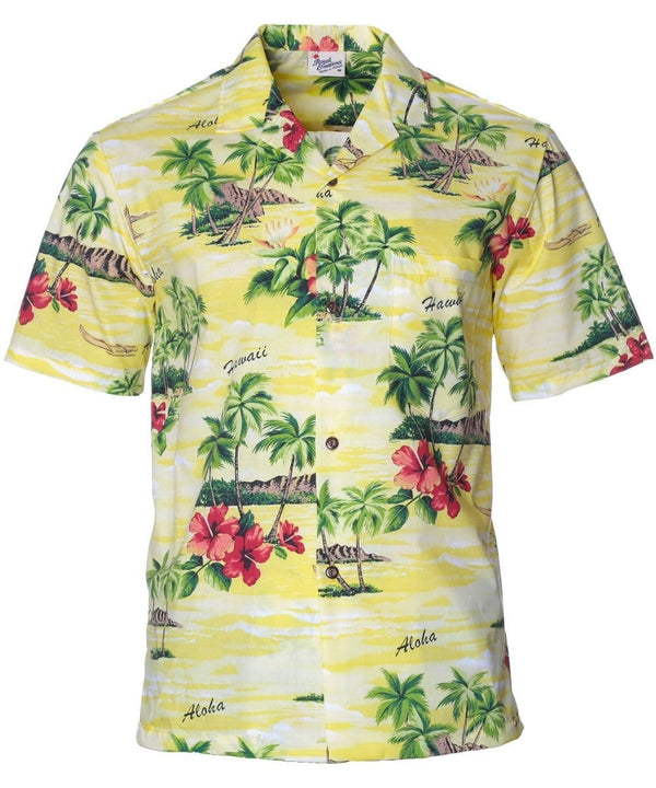 View Diamond Head Aloha Shirt Yellow