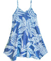 Viva Pineapples Scarf Hem Dress for Girls Blue RJC