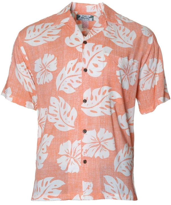 Waikane Aloha Shirt Coral