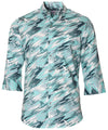 3/4 Sleeves Hawaiian Shirt Waimea Surf Green