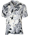 Watercolor Hibiscus Shirt Gray
