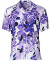 Watercolor Hibiscus Shirt Purple
