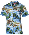 Waves of Aloha Woody Cars Shirt Blue