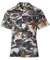 Waves Whisper Aloha Shirt Charcoal
