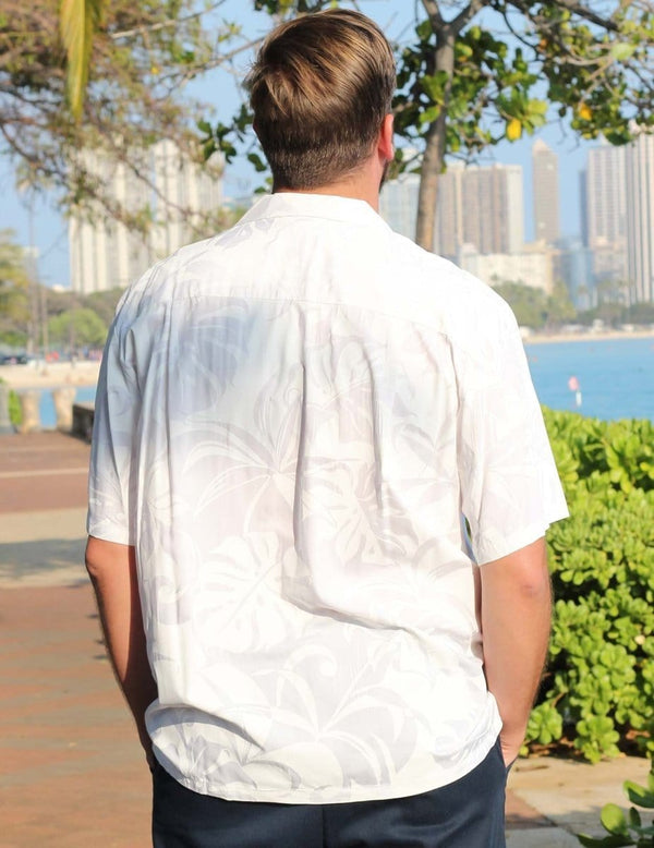 White Aloha Shirt Makena
