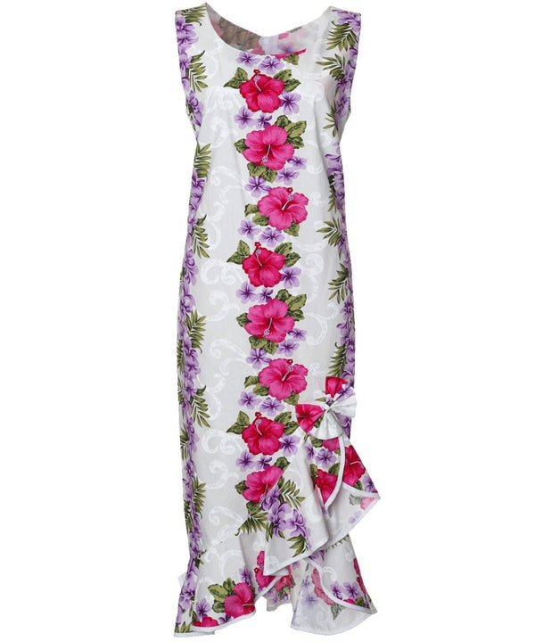 White Hawaiian Dress Big Island White Two Palms