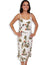 White Hawaiian Dress Slip-On Design Hanapepe White