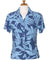 Women Camp Blouse Viva Pineapples Blue