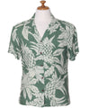 Women Camp Blouse Viva Pineapples Sage